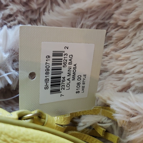 Fossil Lola Mini Bag Mimosa Yellow Leather - Picture 3 of 6